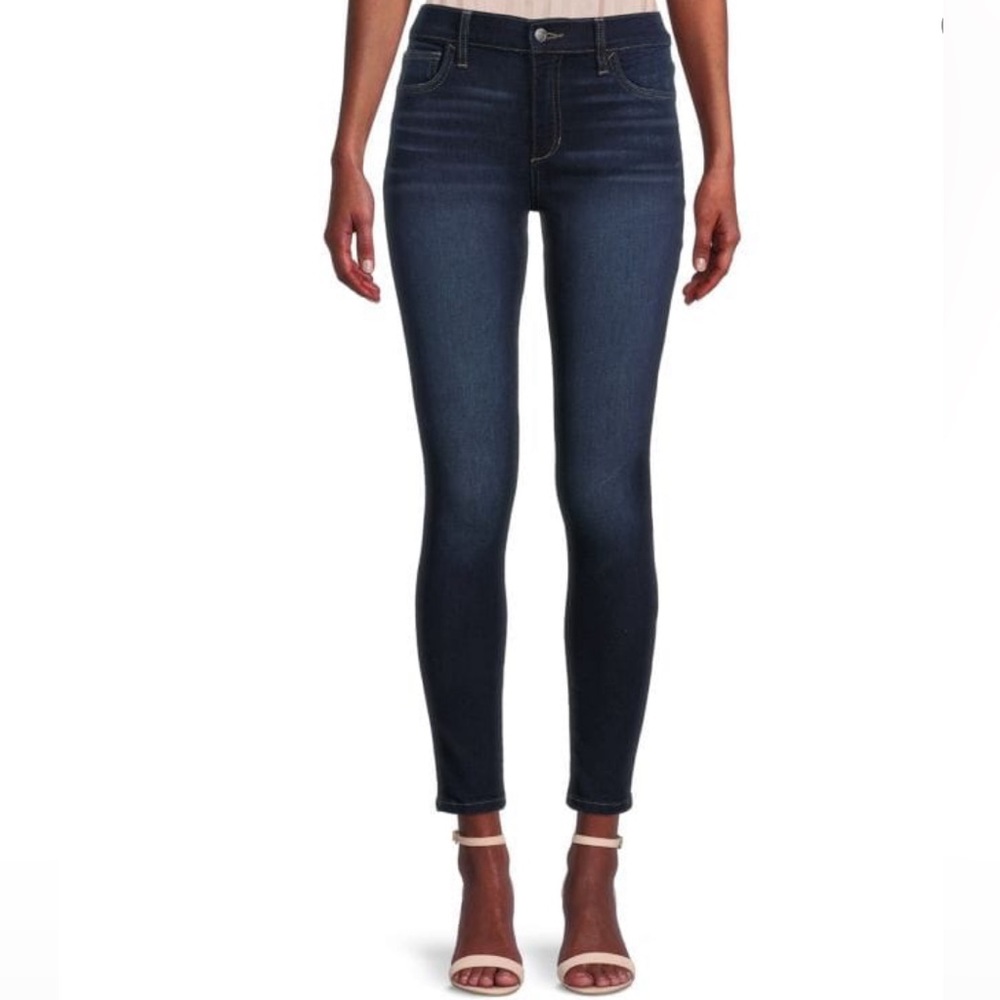 Joe’s jeans mid rise ankle length dark wash jeans with raw hem size 26 NWOT